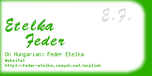 etelka feder business card